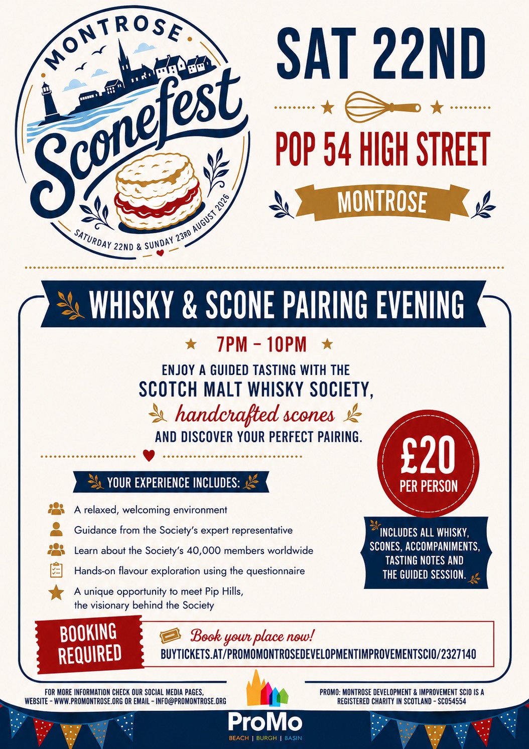 Scone Fest Whisky & Scone Pairing Evening